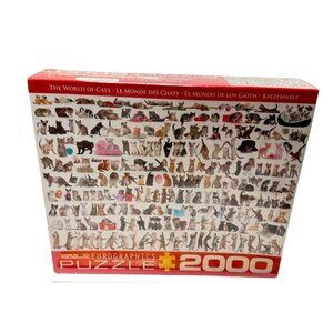 Eurographics World of Cats Jig Saw Puzzle 2000 Pieces New
